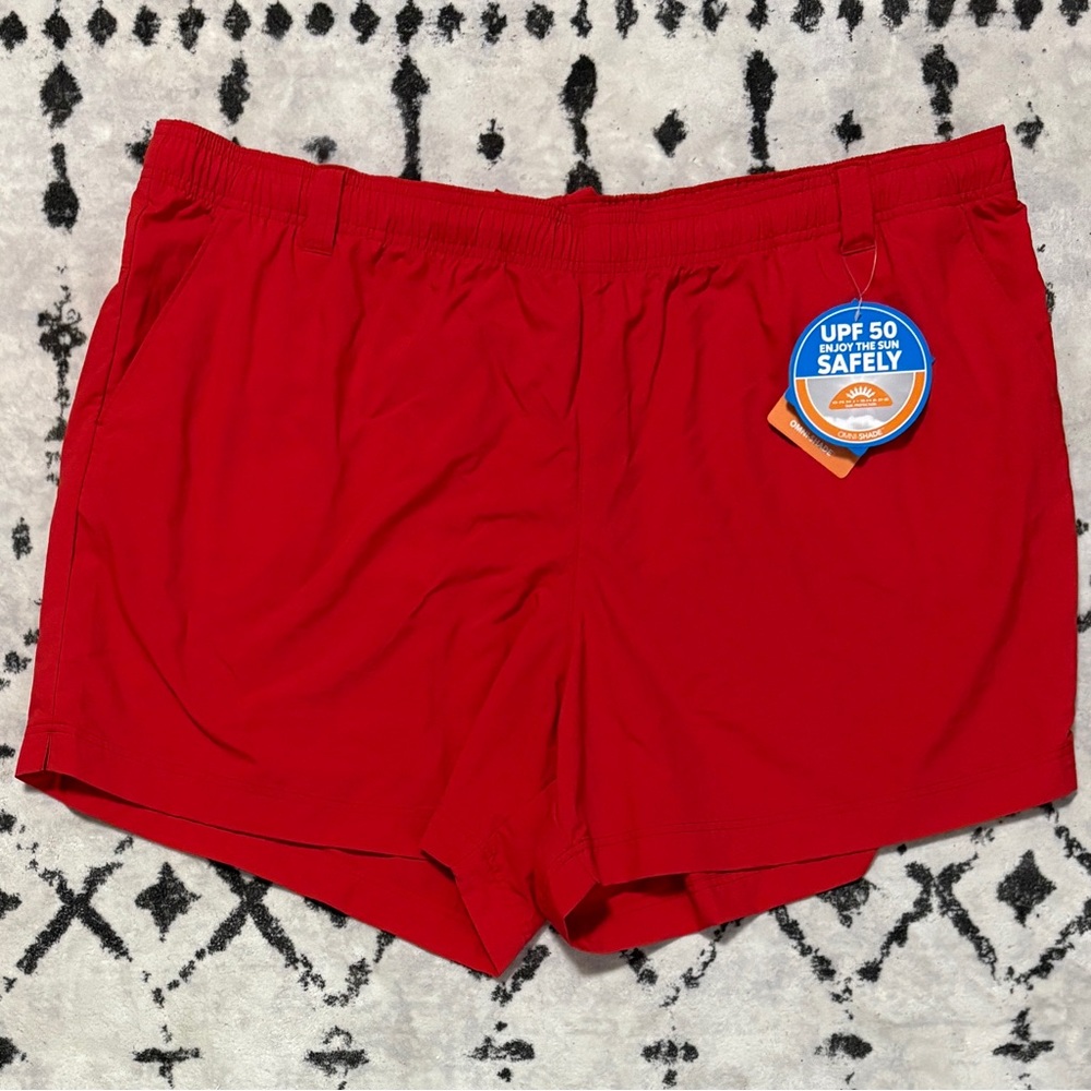Columbia Omni Shade Men's Red UPF 50+ Lightweight Water Shorts Size 2XL